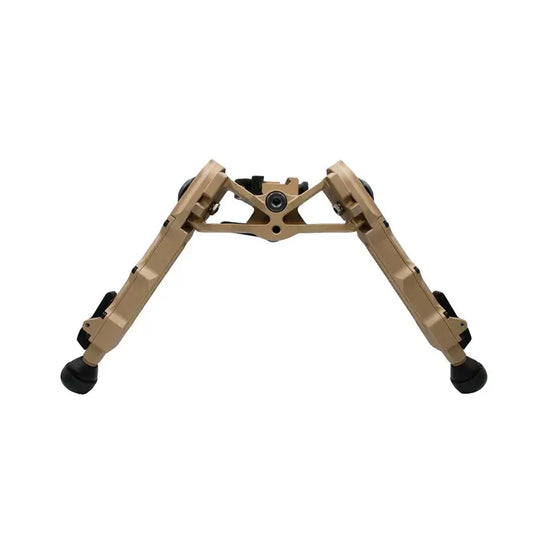 Bipiede AccuTac WB-4 QD FDE – Vista posteriore con sistema pan e cant regolabile | ZEM