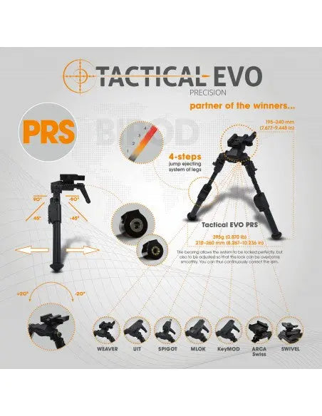 Laden Sie das Bild in Galerie -Viewer, Bipiede TACTICAL EVO PRS 6,5-8" TACTICAL EVO

