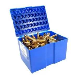 Bossoli Lapua 300 WSM confezione 100 pezzi in scatola porta bossoli blu
