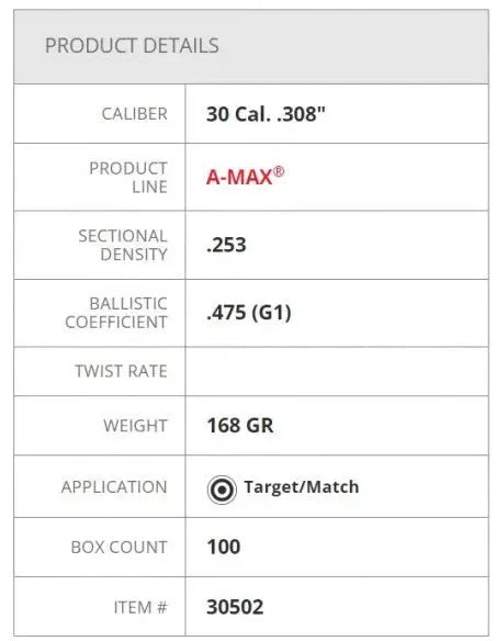 Carica immagine in Galleria Viewer, HORNADY PALLE A-MAX 308 168GR MATCH - 30502
