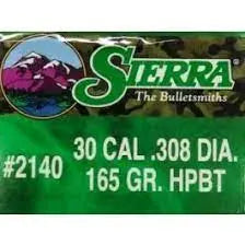 Laden Sie das Bild in Galerie -Viewer, Palle Sierra 308" 165gr HPBT Gameking 2140 - 100 pz. SIERRA
