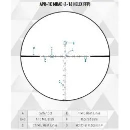Laden Sie das Bild in Galerie -Viewer, Helix 4-16×44 APR-1C FFP MRAD FOV ELEMENT
